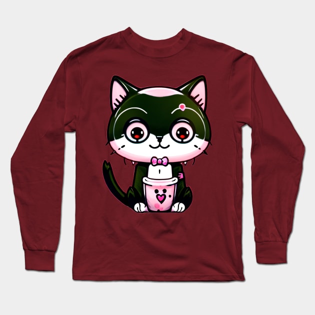 A CUTE KAWAI Kitty Long Sleeve T-Shirt by mmamma030